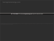 Tablet Screenshot of karragreenenergy.com